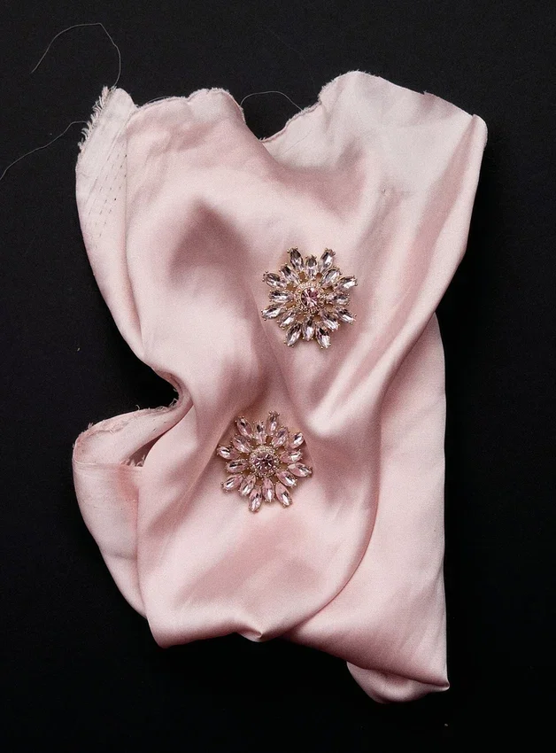 Pink Crystal Flower Earrings Pink Crystal Flower Earrings