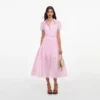 Pink Embroidered Midi Dress Pink Embroidered Midi Dress