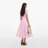 Pink Embroidered Midi Dress Pink Embroidered Midi Dress