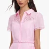 Pink Embroidered Midi Dress Pink Embroidered Midi Dress