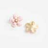 Pink Enamel Flower Earrings Pink Enamel Flower Earrings
