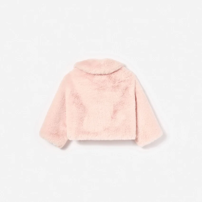 Pink Faux Fur Jacket Pink Faux Fur Jacket