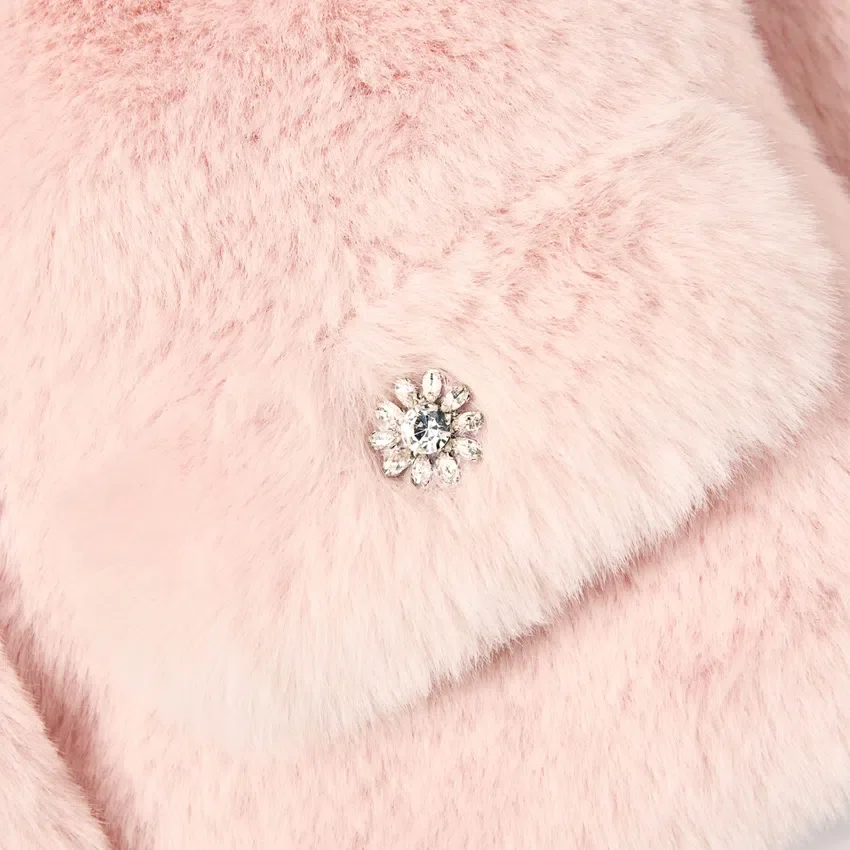 Pink Faux Fur Jacket Pink Faux Fur Jacket