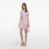 Pink Floral Lace Mini Dress Pink Floral Lace Mini Dress
