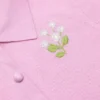 Pink Flower Embroidered Knit Cardigan Pink Flower Embroidered Knit Cardigan