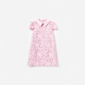 Pink Flower Lace Dress