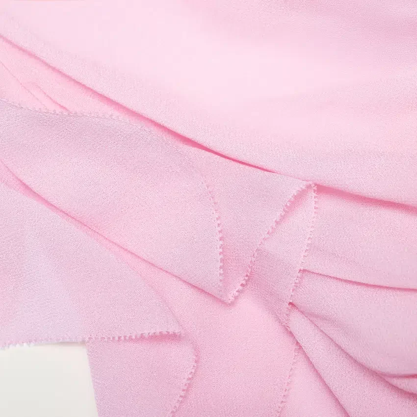 Pink Georgette Frill Maxi Dress Pink Georgette Frill Maxi Dress