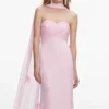 Pink Georgette Scarf Maxi Dress Pink Georgette Scarf Maxi Dress