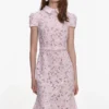 Pink Guipure Lace Midi Dress Pink Guipure Lace Midi Dress
