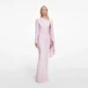 Pink Jersey Drape Maxi Dress Pink Jersey Drape Maxi Dress