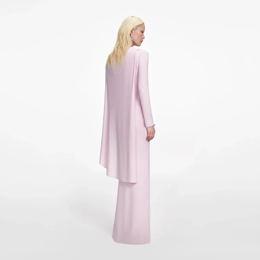 Pink Jersey Drape Maxi Dress Pink Jersey Drape Maxi Dress
