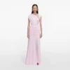 Pink Jersey Draped Maxi Dress Pink Jersey Draped Maxi Dress