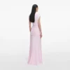 Pink Jersey Draped Maxi Dress Pink Jersey Draped Maxi Dress