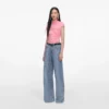 Pink Jersey Gathered Top Pink Jersey Gathered Top