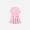Pink Knitted Cape Dress Pink Knitted Cape Dress