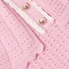 Pink Knitted Cape Dress Pink Knitted Cape Dress
