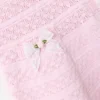 Pink Lace Bow Knit Dress Pink Lace Bow Knit Dress