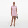Pink Lace Button Down Mini Dress Pink Lace Button Down Mini Dress