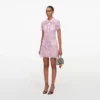 Pink Lace Button Down Mini Dress Pink Lace Button Down Mini Dress
