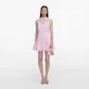 Pink Lace Collared Mini Dress Pink Lace Collared Mini Dress