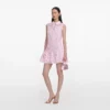 Pink Lace Collared Mini Dress Pink Lace Collared Mini Dress