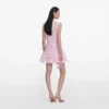 Pink Lace Collared Mini Dress Pink Lace Collared Mini Dress