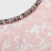 Pink Lace Crystal Mini Dress Pink Lace Crystal Mini Dress