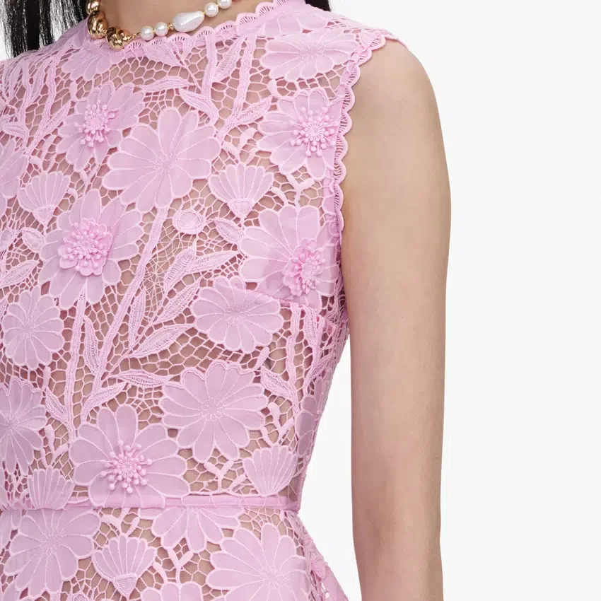 Pink Lace Mini Dress Pink Lace Mini Dress
