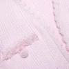 Pink Pearl Trim Knit Mini Dress Pink Pearl Trim Knit Mini Dress