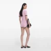 Pink Pointelle Knit Playsuit Pink Pointelle Knit Playsuit