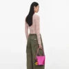 Pink Satin Bucket Bag Pink Satin Bucket Bag