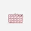 Pink Satin Crystal Clutch Bag Pink Satin Crystal Clutch Bag