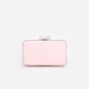 Pink Satin Crystal Clutch Bag Pink Satin Crystal Clutch Bag