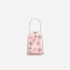 Pink Satin Floral Beaded Micro Bag Pink Satin Floral Beaded Micro Bag