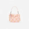Pink Satin Floral Beaded Tote Bag Pink Satin Floral Beaded Tote Bag