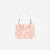 Pink Satin Floral Beaded Tote Bag Pink Satin Floral Beaded Tote Bag