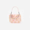 Pink Satin Floral Beaded Tote Bag Pink Satin Floral Beaded Tote Bag