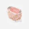 Pink Satin Floral Beaded Tote Bag Pink Satin Floral Beaded Tote Bag