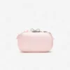 Pink Satin Floral Crystal Clutch Pink Satin Floral Crystal Clutch