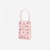 Pink Satin Floral Crystal Mini Bag Pink Satin Floral Crystal Mini Bag