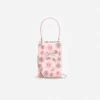 Pink Satin Floral Crystal Mini Bag Pink Satin Floral Crystal Mini Bag