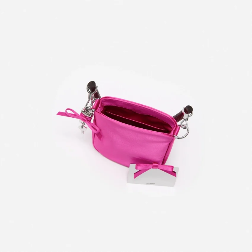 Pink Satin Mini Tote Bag Pink Satin Mini Tote Bag