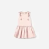 Pink Satin Sleeveless Flower Dress Pink Satin Sleeveless Flower Dress