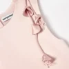 Pink Satin Sleeveless Flower Dress Pink Satin Sleeveless Flower Dress