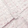 Pink Sequin Boucle Belted Mini Dress Pink Sequin Boucle Belted Mini Dress