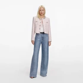 Pink Sequin Boucle Jacket