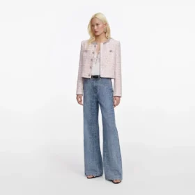 Pink Sequin Boucle Jacket