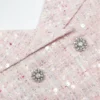 Pink Sequin Boucle Maxi Dress Pink Sequin Boucle Maxi Dress