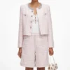 Pink Sequin Boucle Shorts Pink Sequin Boucle Shorts