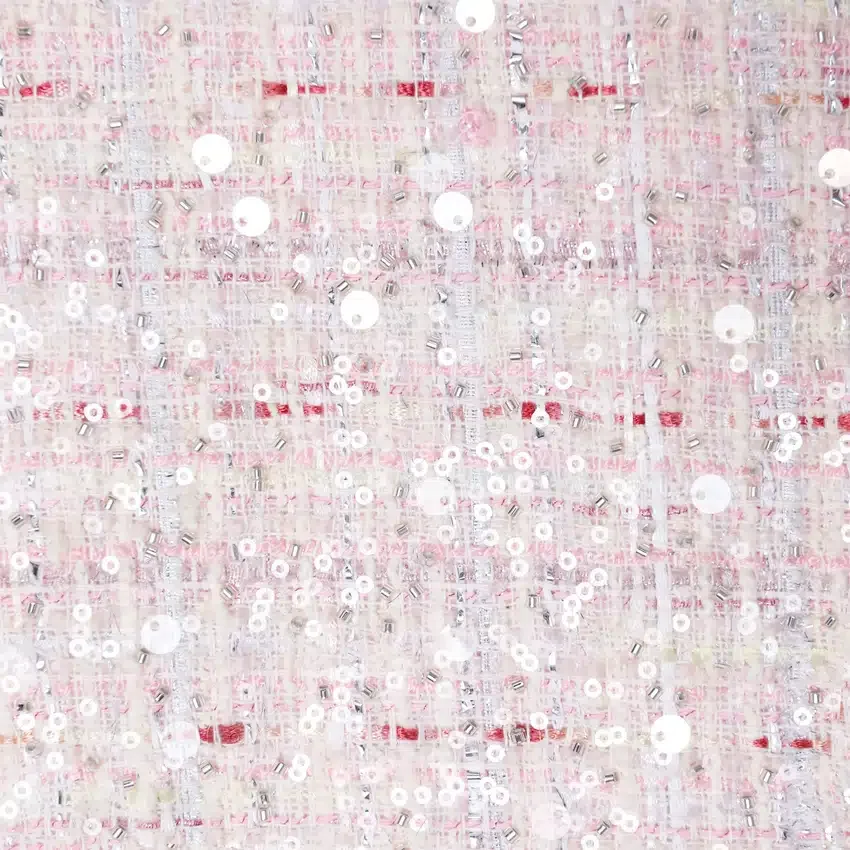 Pink Sequin Boucle Shorts Pink Sequin Boucle Shorts